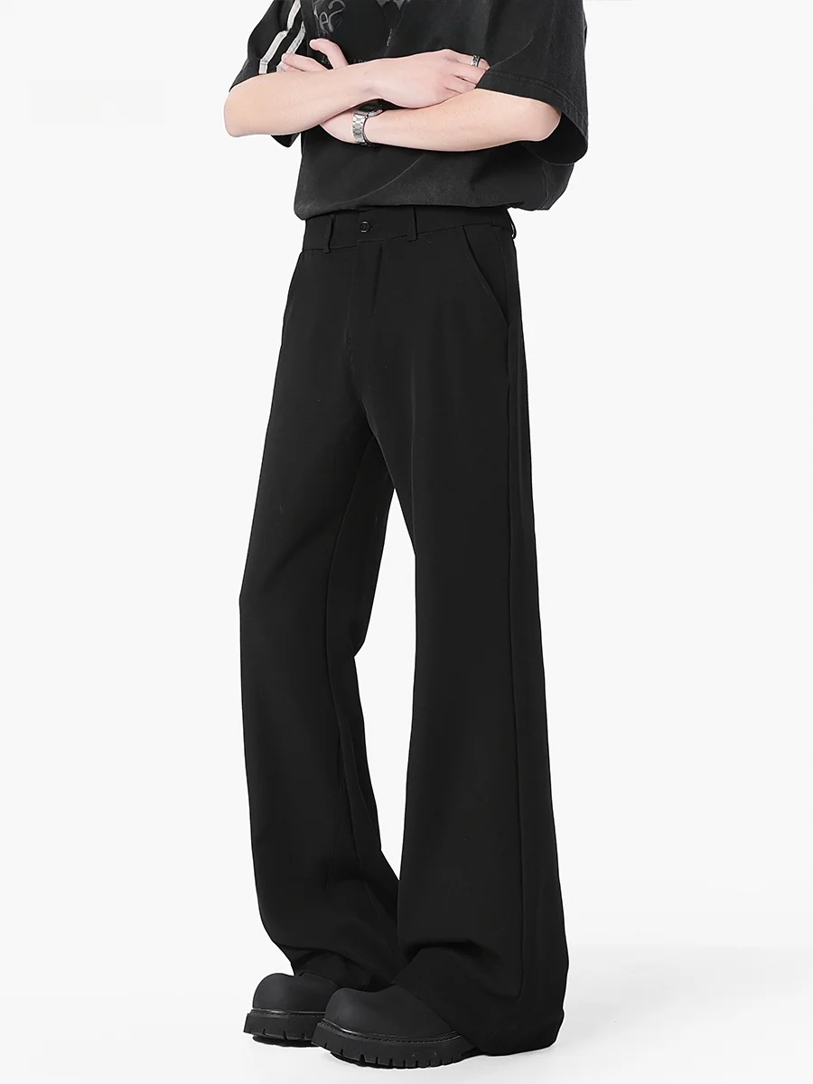 

American Sle Cleanfit Loose Men's Spring Autumn Casual Pants Drapey Bell Bot Straight Leg Comfortable Breathable