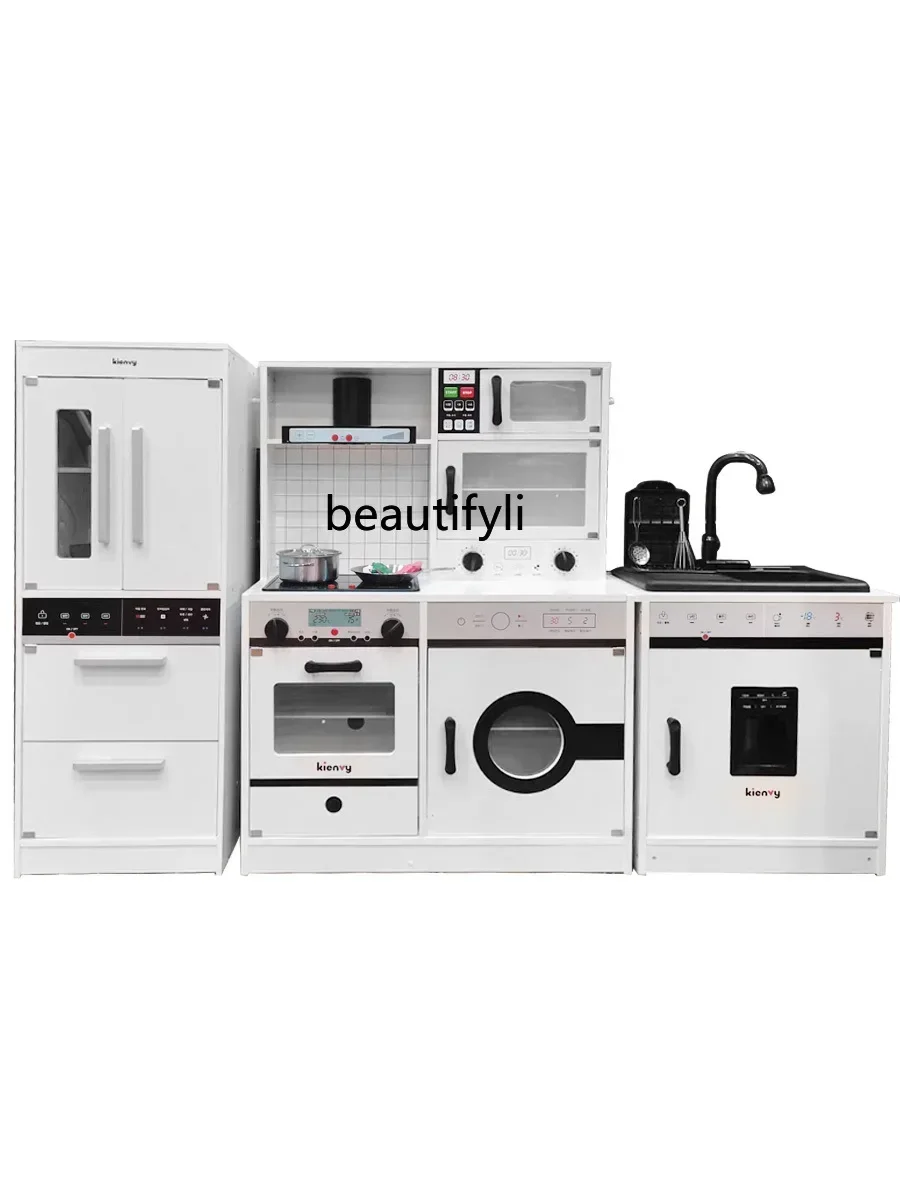 Set da cucina per bambini Grande grande casa da gioco in legno per bambini in legno Bambole per la scuola materna Giocattoli per la casa