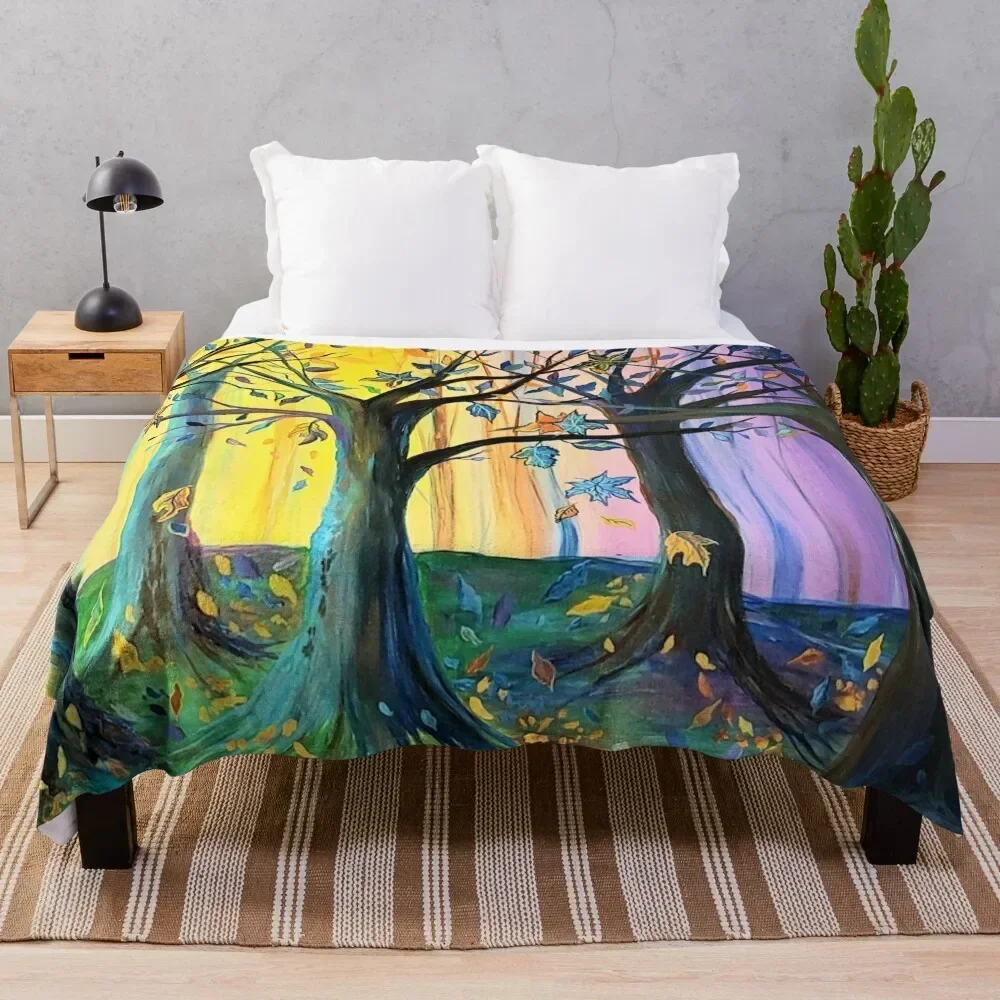 

Unexpected Fall Trees Throw Blanket Warm Comfortable Blanket for Office Napping
