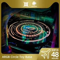 RGB Figure Bottom PC Case Lighting Circle Toy Base A-RGB Chassis Panel 5V3Pin SYNC AURA Gamers MOD ARGB Plate Customizable DIY