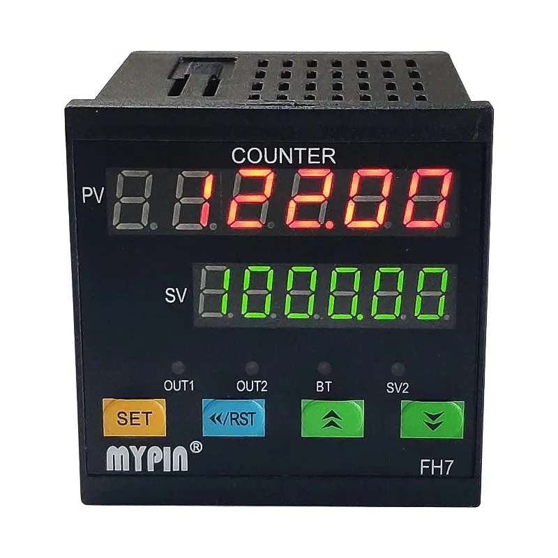 Compteur et compteur de longueur à 6 chiffres série FH, compteur de réinitialisation (FH7-6CRNB)