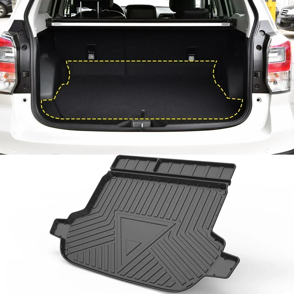 For Subaru Forester SJ 2014-2018 Auto Car Cargo Liner All-Weather TPE Non-slip Trunk Mats Boot Tray Carpet Interior Accessories