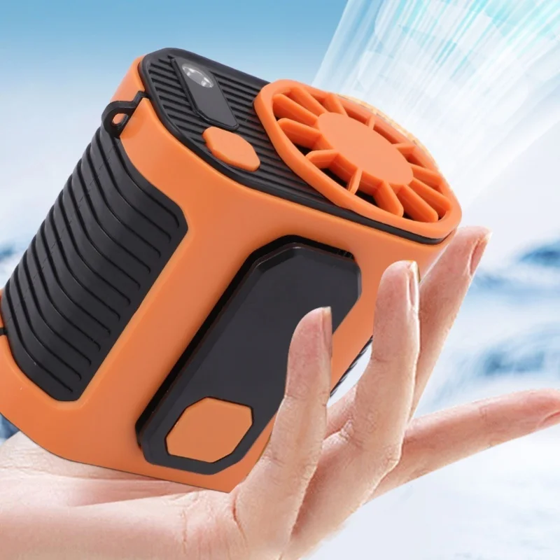 

Clip Belt Fan Strong Wind 1000mAh Battery USB Charging Lightweight Portable Waist Fan For Working Hiking Fishing