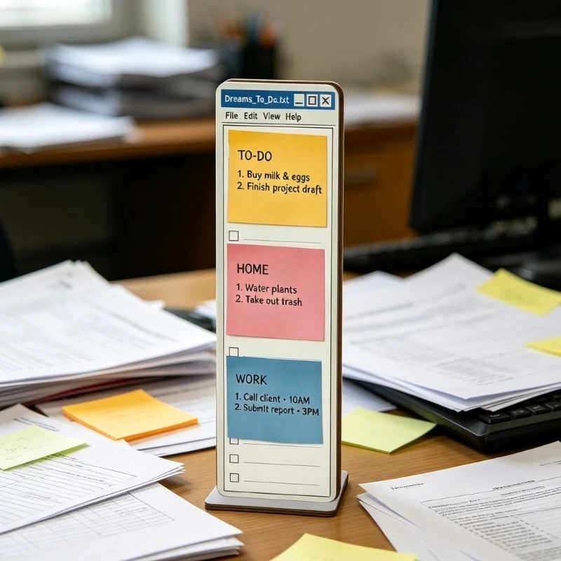  Wooden Desktop Note Stand Memo Note Holder Organizers Desk Accessory With Memo Display And Practical Storage Solution