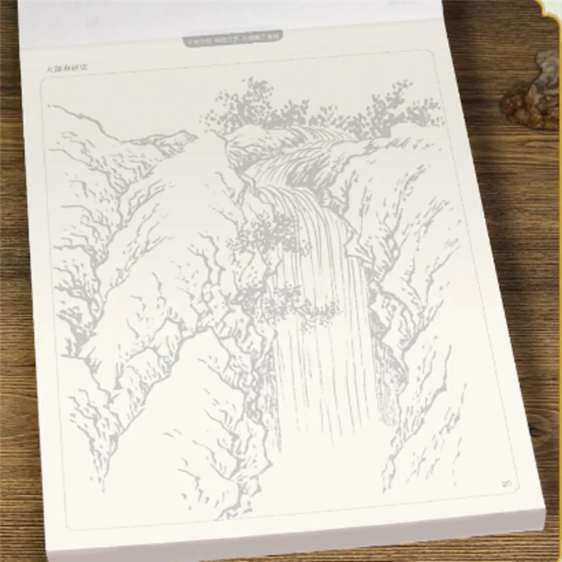 A89X 4 pezzi/set Introduzione alla pittura cinese e libro da disegno bianco per la introduzione di paesaggi animali floreali ai principianti