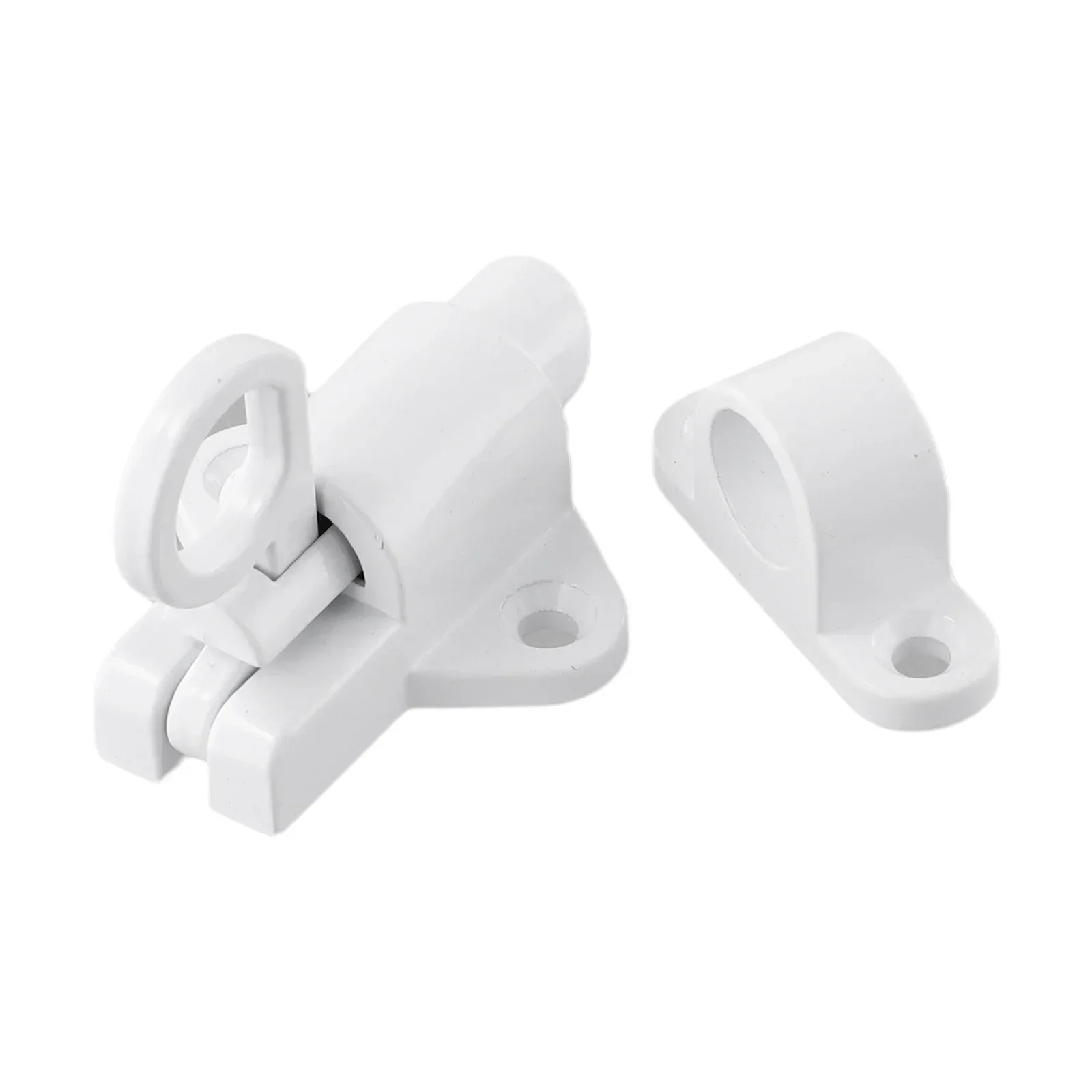 Aluminum Alloy Door Bolts Screws Gate Window Security Lock Home Pull Ring Spring Doors Latch Locks Accessories