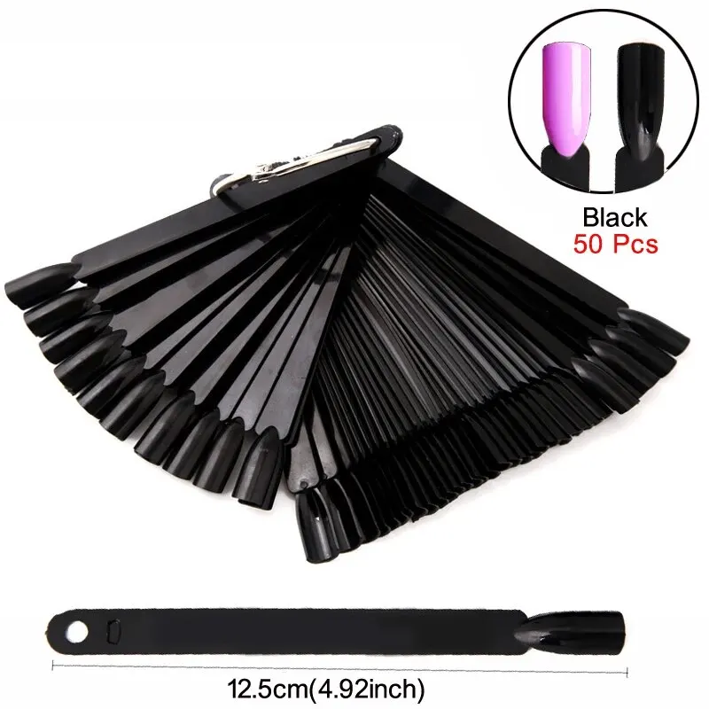 أعواد عرض الأظافر بألوان طبيعية شفافة، مخطط سواتش للأظافر مع حلقة أطراف أظافر صناعية، عرض ممارسة طلاء الأظافر لفن الأظافر #5