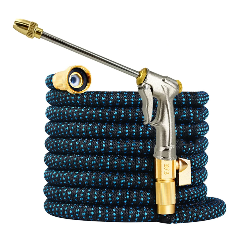 25FT-150FT Expandable Magic Hose, Rubber Inner Tube, Multifunctional Water Gun, Household Garden Irrigation Supplies