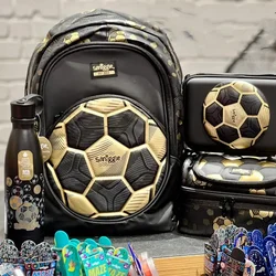 Nowy australijski Smiggle Gold Football 18. rocznica dzieci studenci lekkie tornistry o dużej pojemności długopisy torby kubki