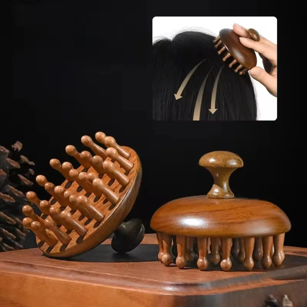 

Wide Tooth Body Meridian Massage Comb Anti-Static Help Blood Circulation Head Massage Comb Multifunctional Handle