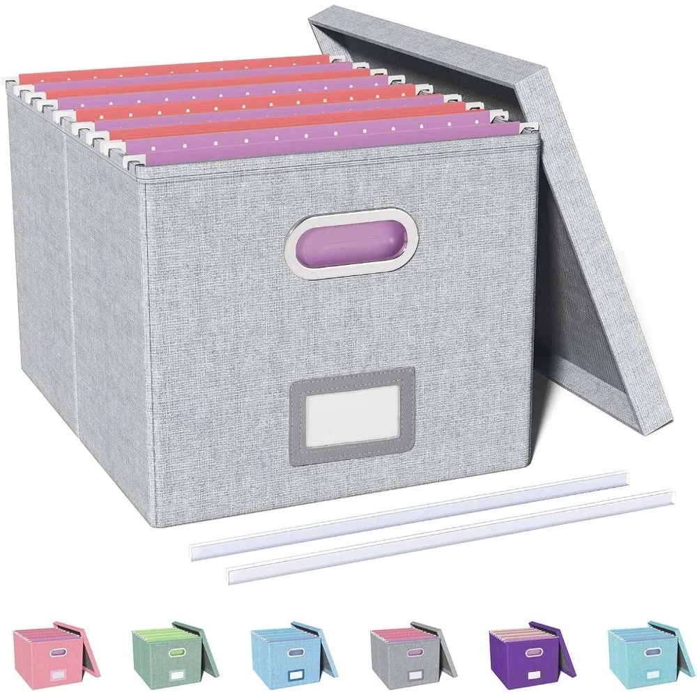 

File Organizer, File Box, File Cabinet for Letter File Folder Storage, Hanging File Organizer for Office/Decor/Home,Document Or