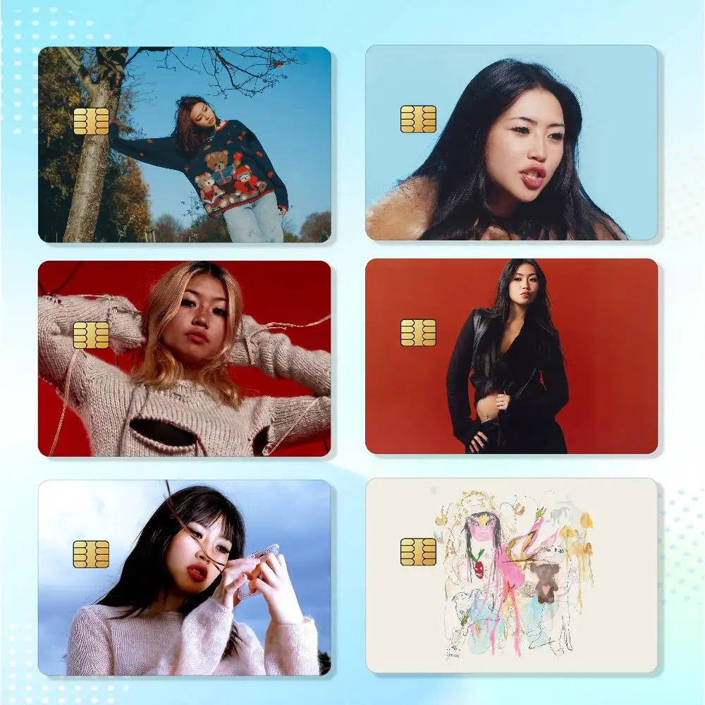 Singer B-Beabadoobee Matte Card Stickers For Credit Cards Debit Cards And Transit Cards 4Pcs