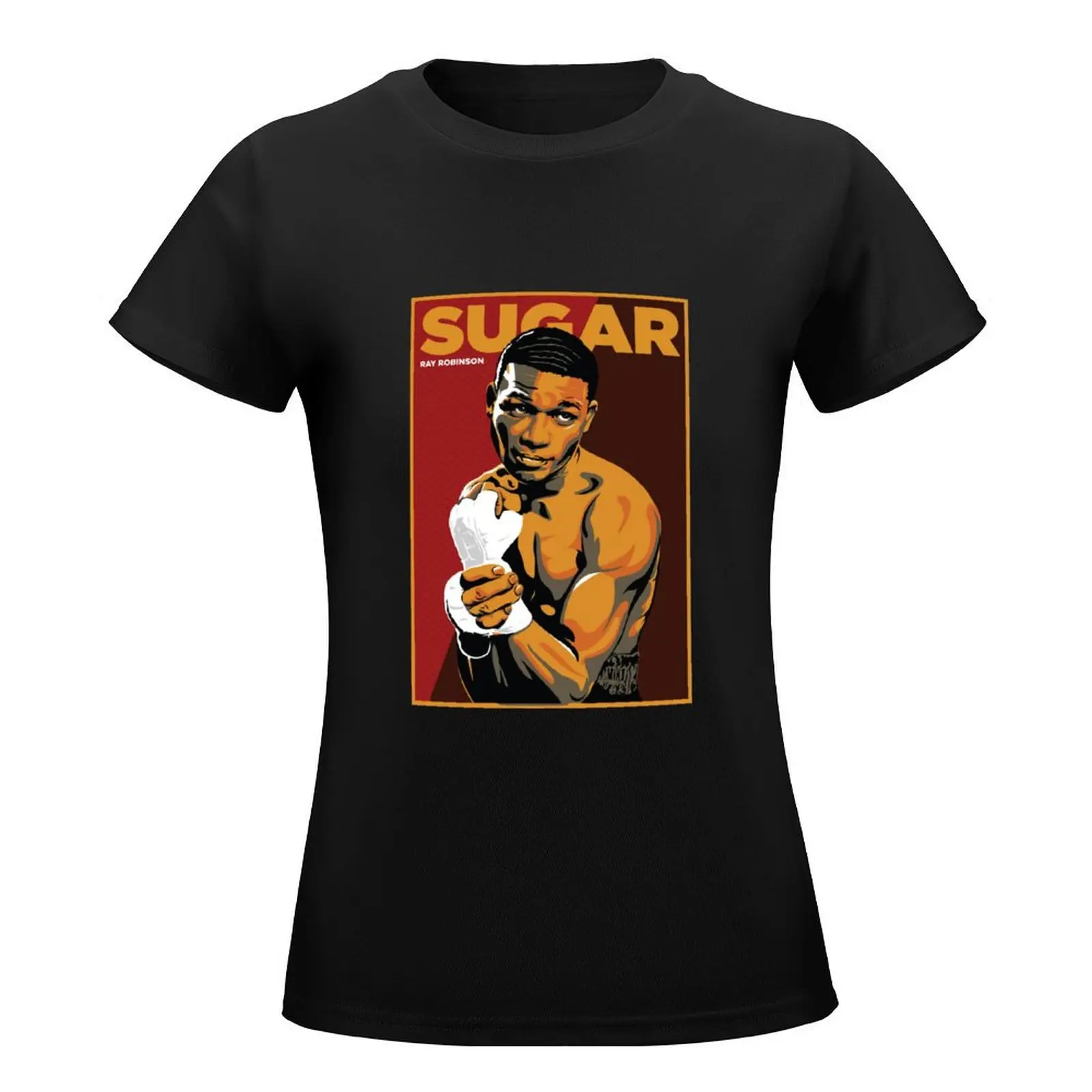 sugar ray robinson T-Shirt aesthetic clothes funny summer top summer tops ariat shirts for Women