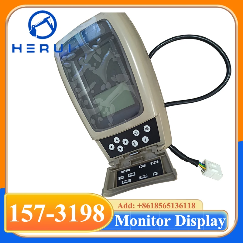 

157-3198 1573198 LCD Gauge Panel Monitor Display for Excavator E312C E315C E318C E319C E320C E325C 1573198