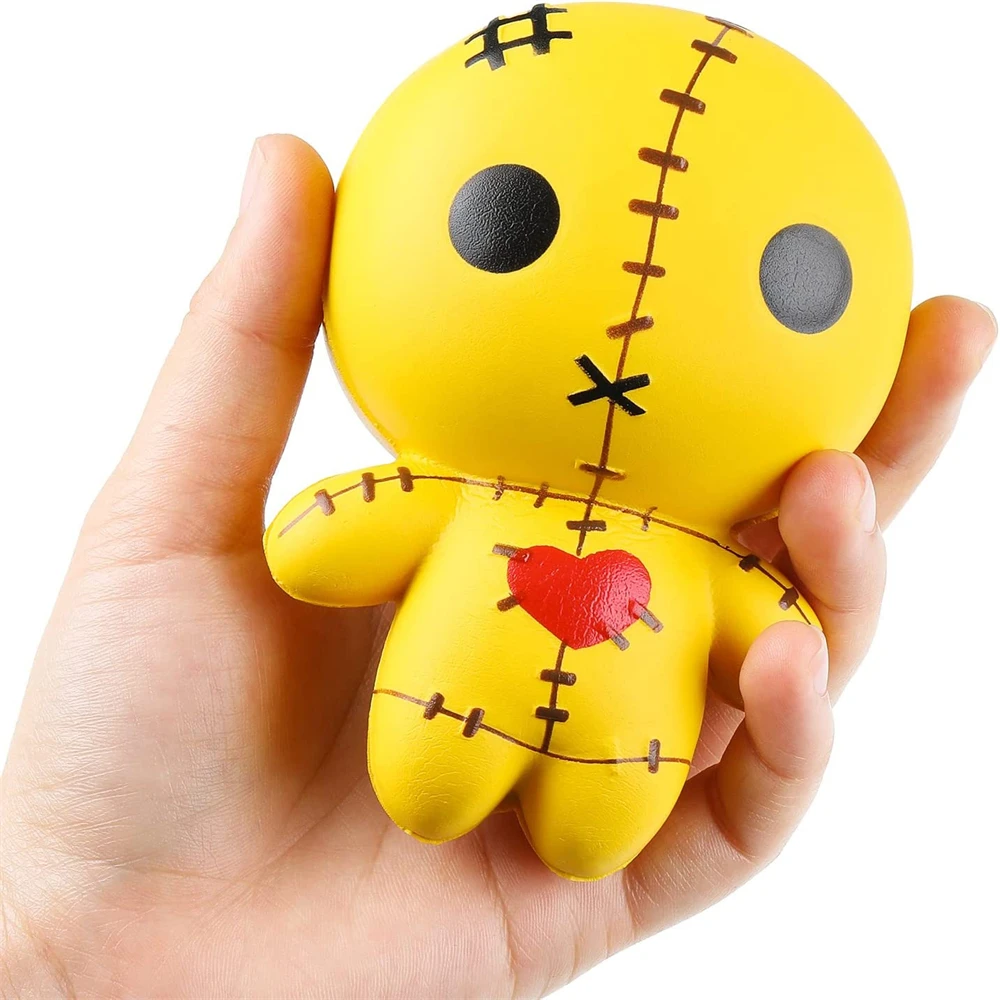 Voodoo Dolls Squishy Ghost Dolls Creepy Soft Slow Rising Horror Dolls Stress Relief Creepy Toys for Party Decoration Supplies