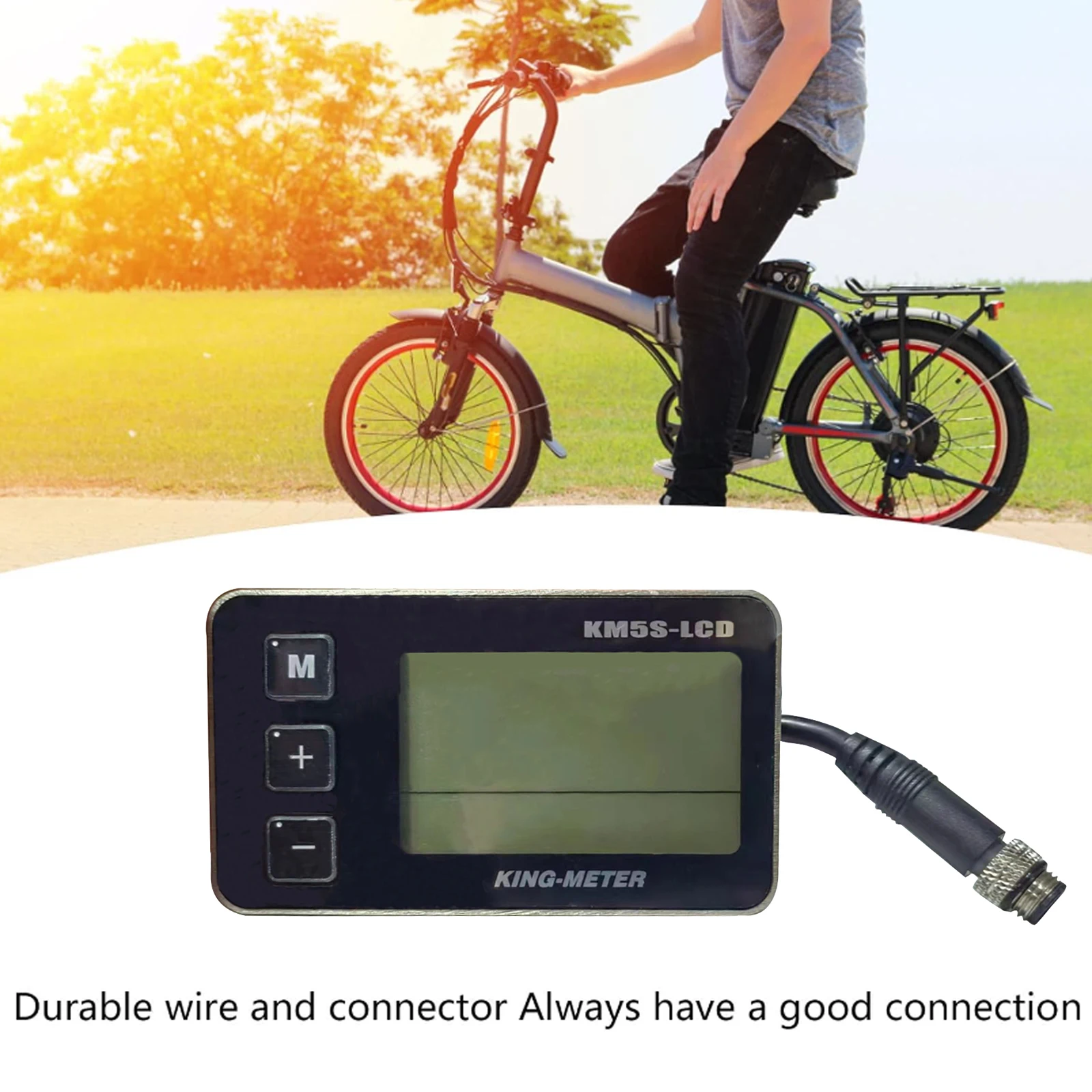 KING-METER KM5S-LCD Display Electric Bike Instrument Monitor e-Bike Speeder Replacement Parts Panel Bafang  LED TFT Kit