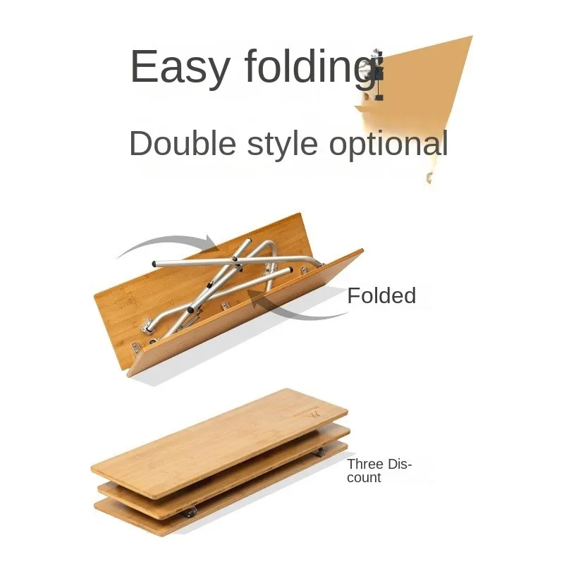 Direct Sale Camping Outdoor Folding Table Nan Bamboo Folding Table Portable Picnic Table Accessoire Plegables Tipo Maleta Home