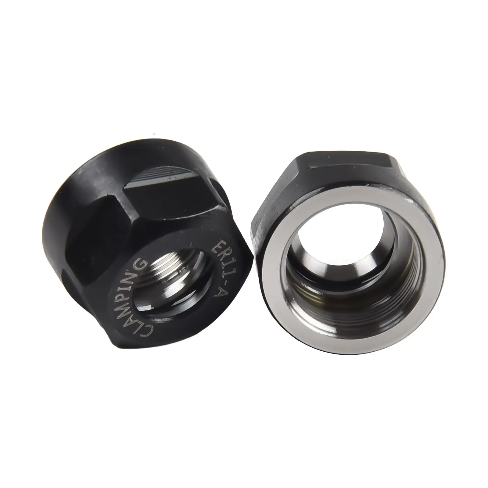 2PCS ER11 A Type Collet Clamping Nut*0.75mm For ER Collet Milling CNC Chuck Holder Lather Grade 1 40CR Steel Nuts Cnc Tool view 5