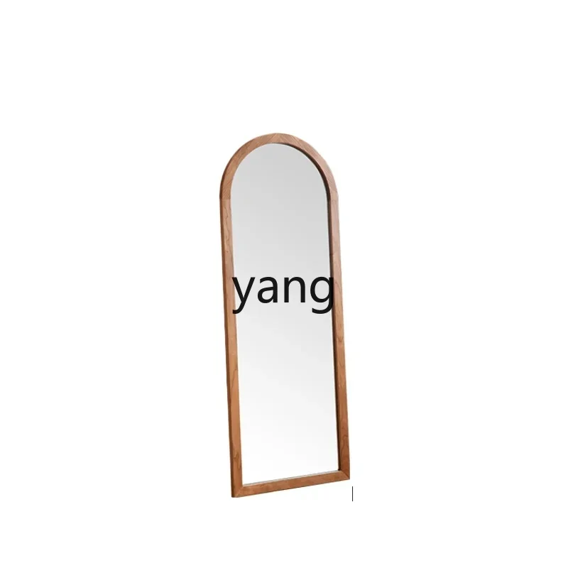 LMMRetro Full-Length Mirror Girls Bedroom Movable Floor Hanging Mirror