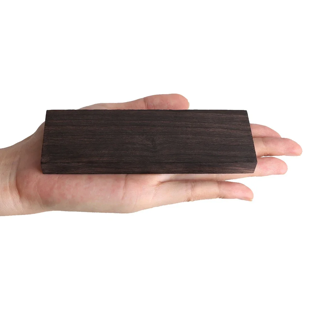 Ebony Wooden Lumber Blank Guitar Accessories 120x40x10/50mm Unfinished Wood Block DIY Material for Music Instrument