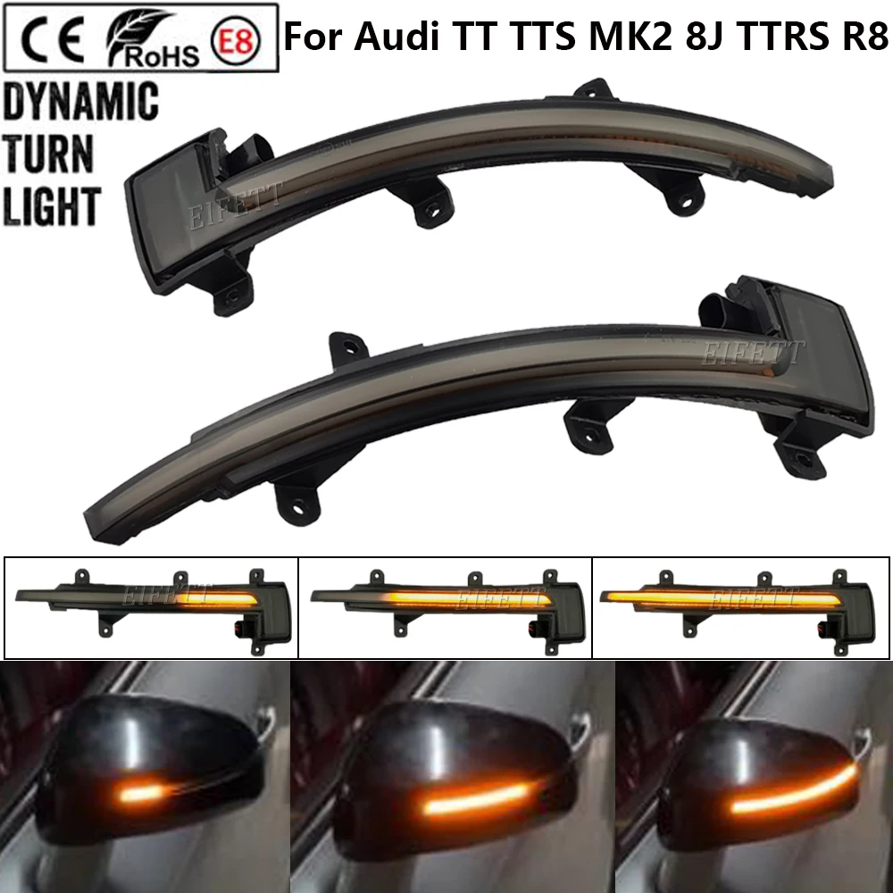 

LED Dynamic Turn Signal Blinker Side Mirror Indicator flicker Light For Audi A6 RS6 4G C7 7.5 2012-2018 A6 C7 2013-2018