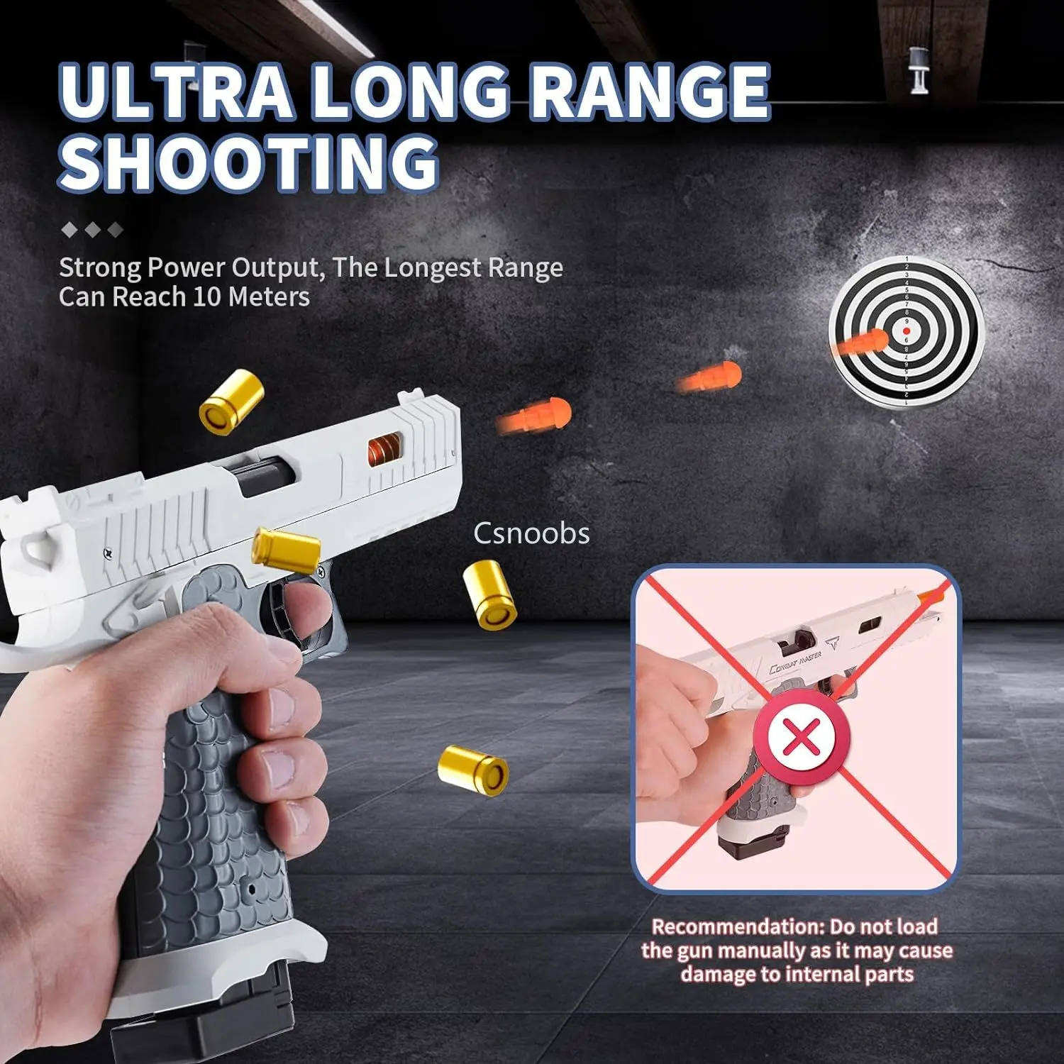 Pistole in sicurezza di pirata Pistola a proiettile morbido Giocattolo per l'azione Incredibile giocattolo Giocattoli da esterno Giochi all'aperto Giocattolo di liquidazione Sport