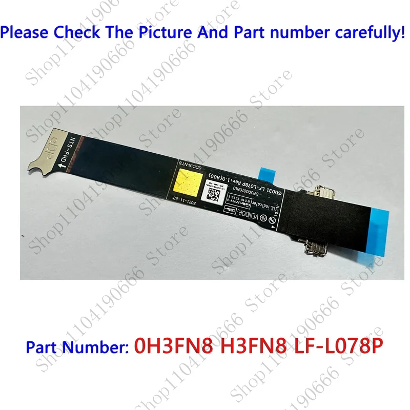 

bd 0H3FN8 LF-L078P BLACK New For Dell XPS13 9320 NTS-FHD eDP LCD LVDS Cable Line.