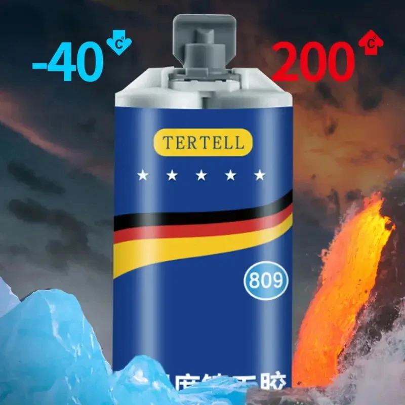 50/100 مللي معجون إصلاح المعادن 2 In1 الصناعية AB المذرة الغراء مقاومة للحرارة تسرب الباردة لحام عيب قوي وكيل إصلاح الغراء