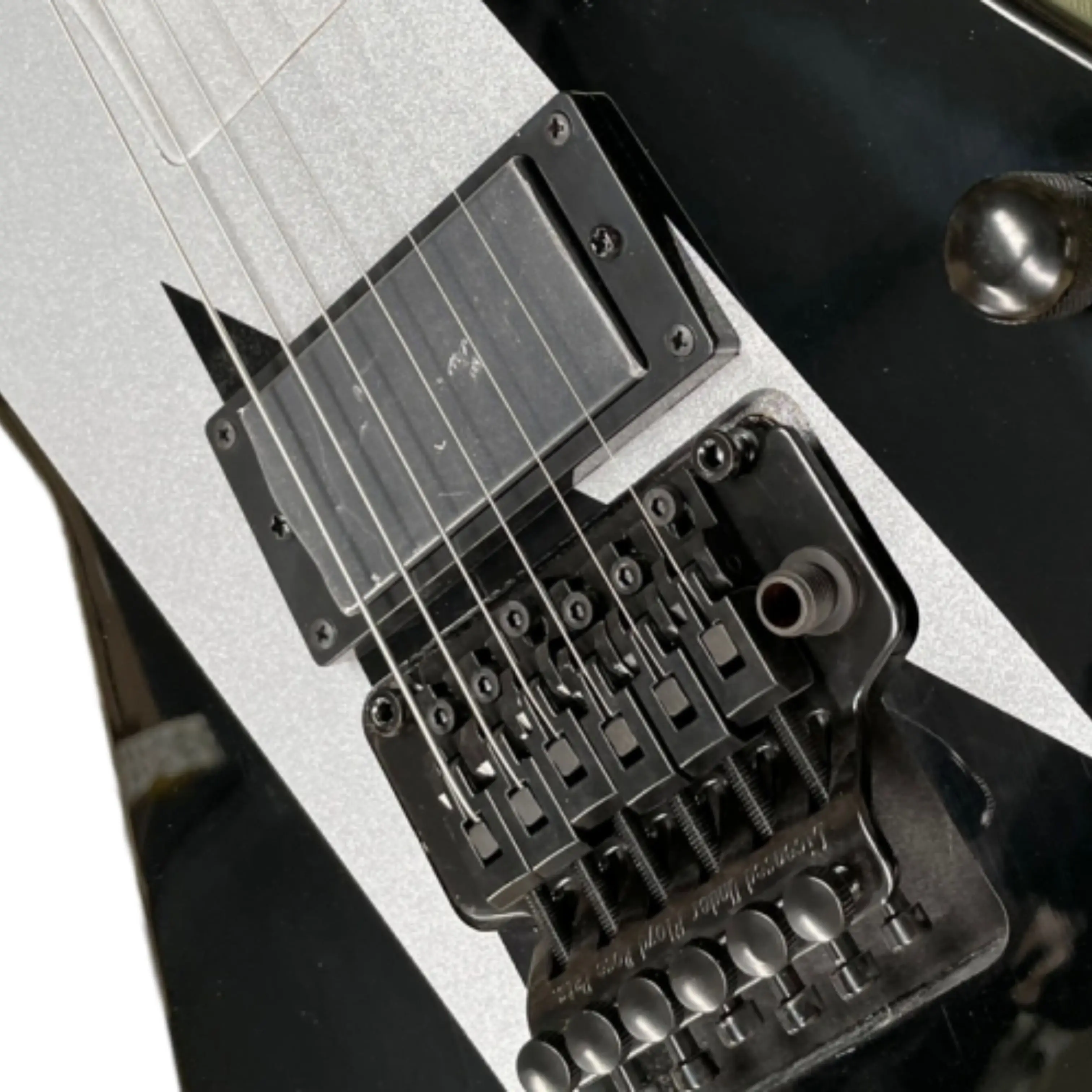 Electric Guitar with Black & Silver Two-Tone Spliced Design,Rosewood Fingerboard Guitars, Ideal for Rock & Practice Use Guitarra