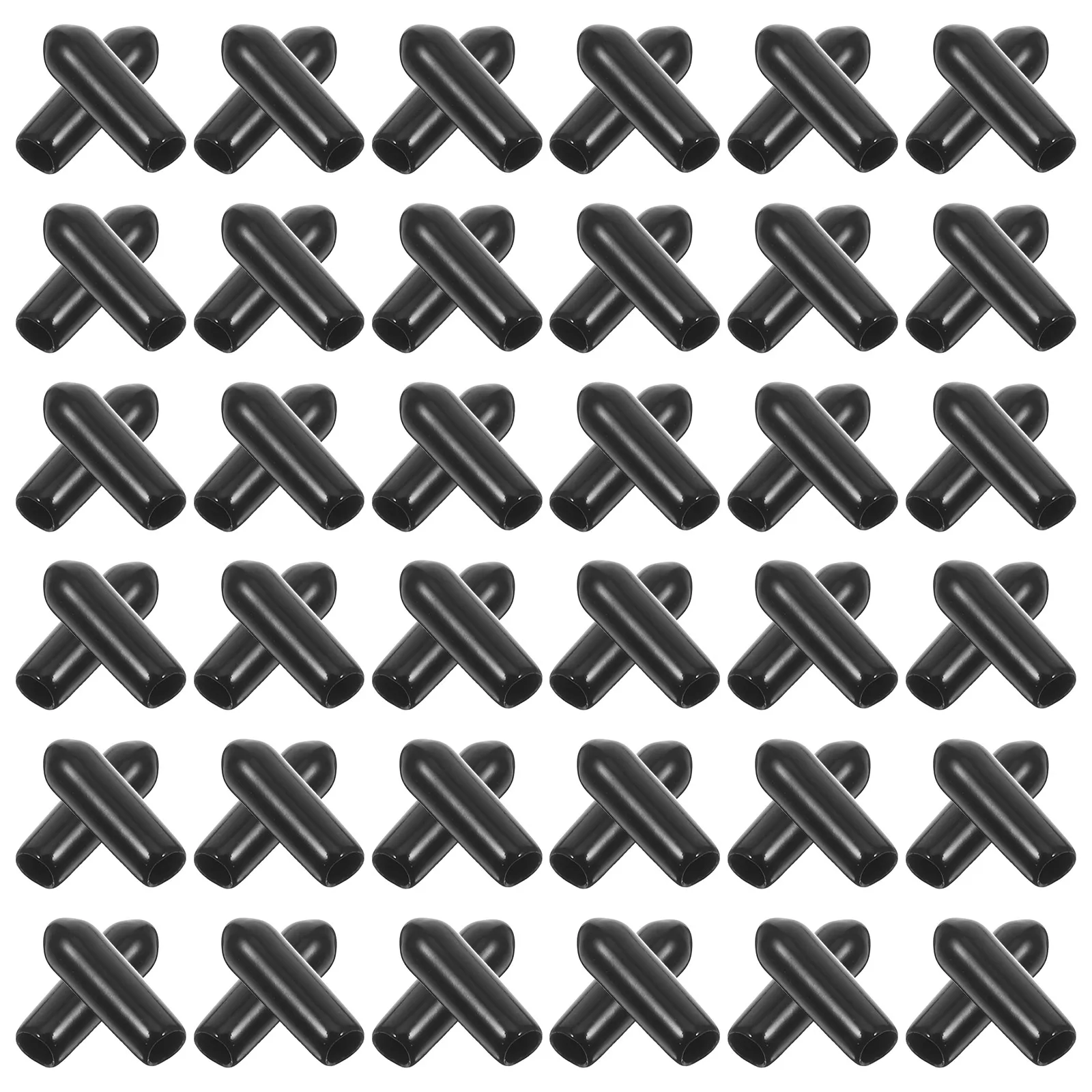 250 Stück Lochplatine, Haken, Schutzkappe, Spitzenschutzkappen, flexible PVC-Abdeckungen, Haken, Rack, Knopf, Rohrendschraube