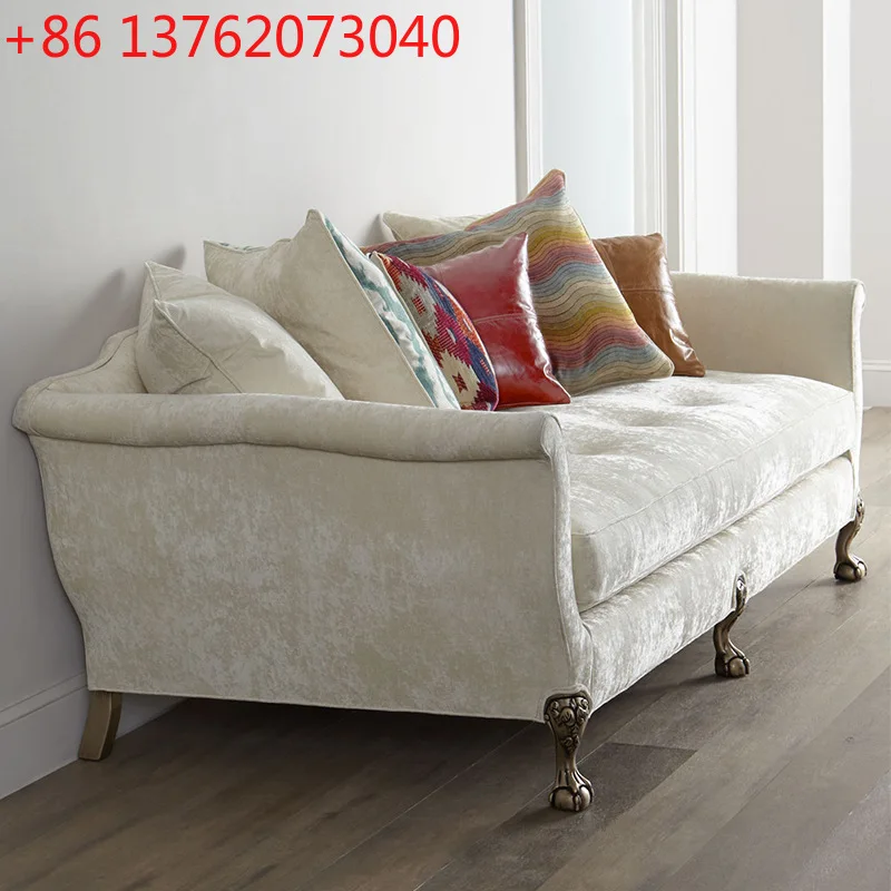 Modern simple fabric upholstery sofa American country living room reception sofa