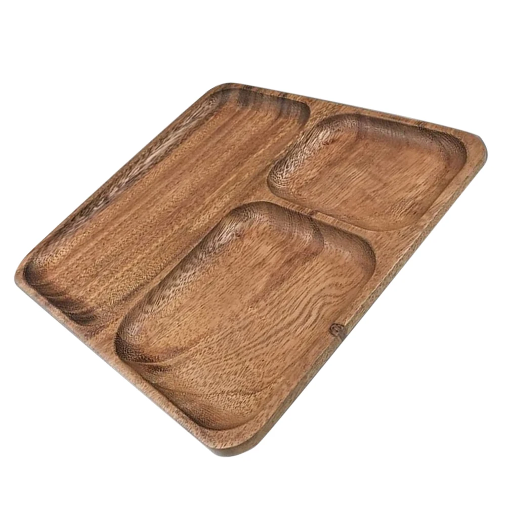 

Walnut Dried Fruit Tray Kitchen Wood Serving Dishes Snack Candy Dessert Household Square Displaying