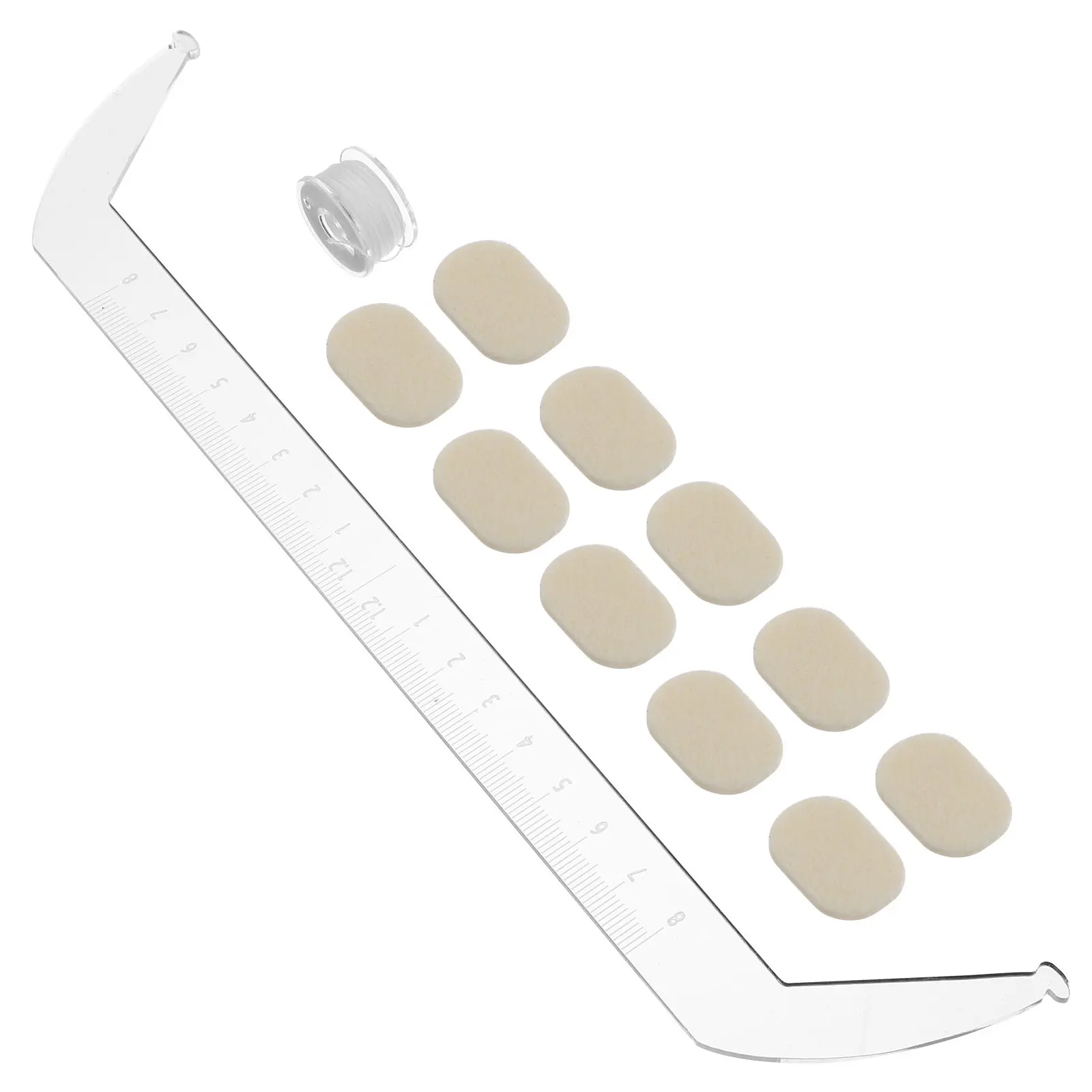 

1Set Acrylic Eyebrow Ruler Clear Brow Mapping Tool for Accurate Positioning Symmetry Fast Marking Reusable Shaping Assistant