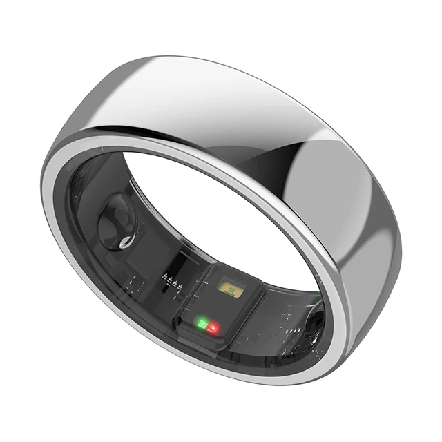 Electronics Products IOS Titanium Technology Tasbeeh NFC Men's Healthy Gray Fitness Tracker Smart Ring for Men With Bluetooth