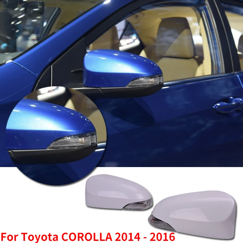 Kamshing For Toyota COROLLA 2014 2015 2016  Rearview Mirror Turn Signal Light Blink Lamp Cover Lid Shell 81740-52050 87945-02930