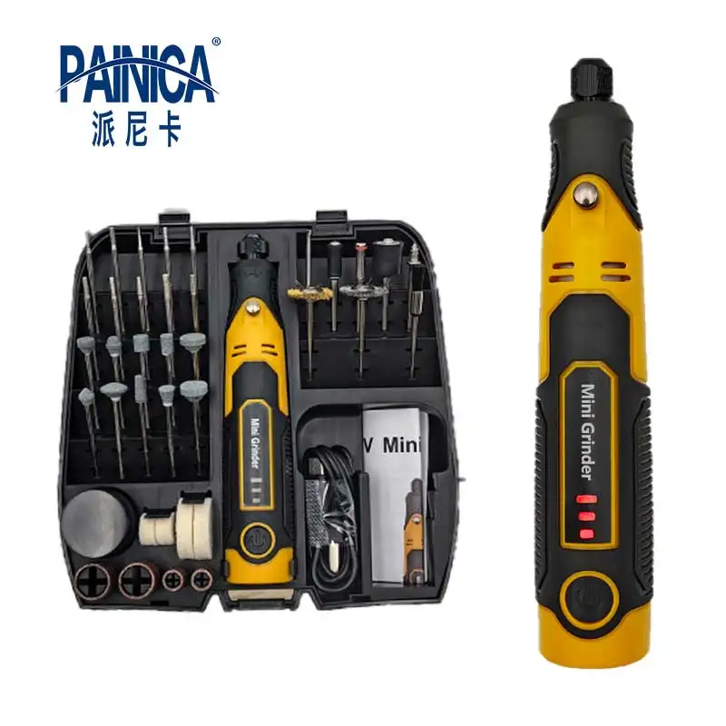 

3.6V Type-C Li-Ion Rechargeable Electric Die Grinder - 3-Spd Adjustable, Compact, for Jade Carving, Grinding & Polishing