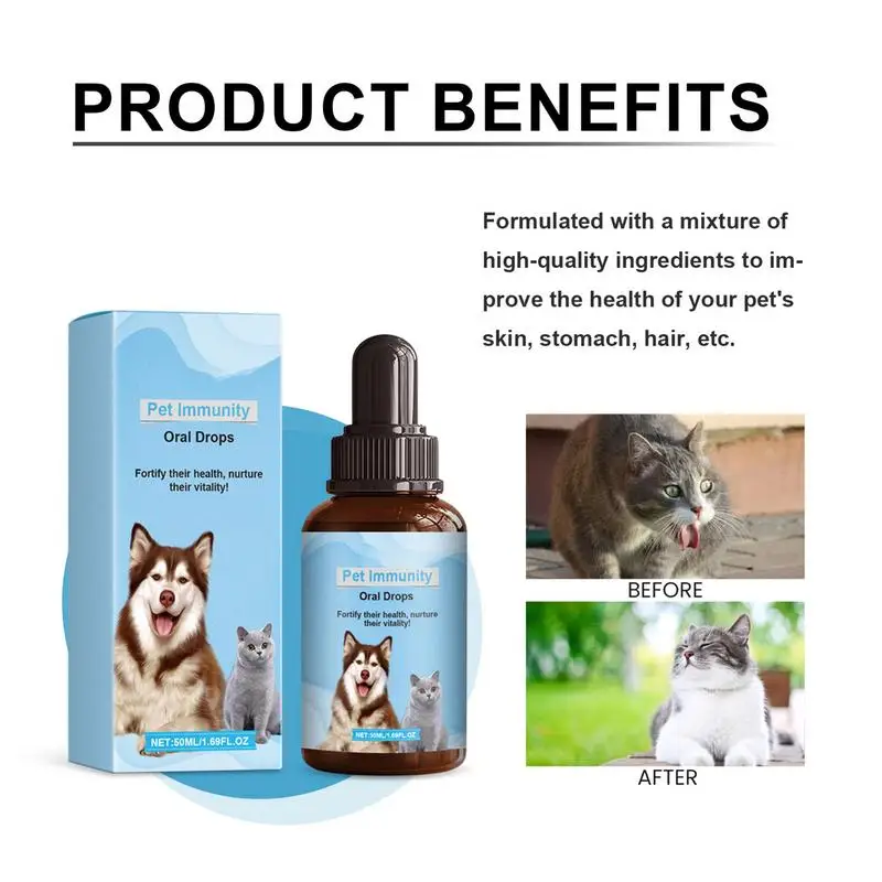 Support digestif pour chat, 50ml, supplément articulaire pour chien et chat, fournitures pour animaux de compagnie, gouttes de soins de santé, Nutrition supplémentaire pour animaux de compagnie, chats, chiens