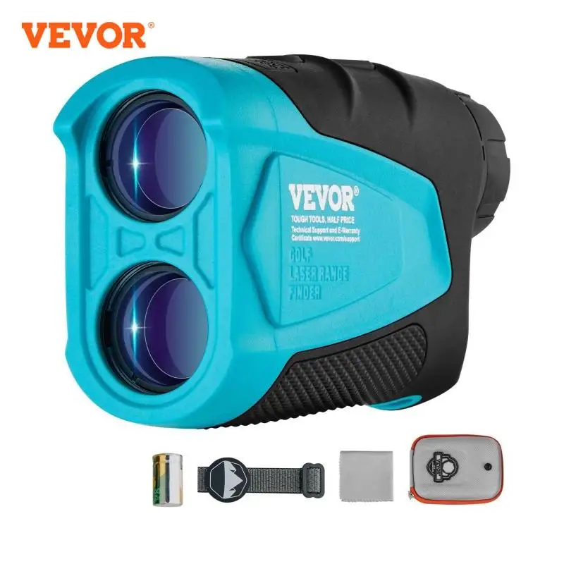 VEVOR Golf Rangefinder 900/1300 Yards Laser Hunting Range Finder 6X Magnification High-Precision Flag Lock Slope Batteries