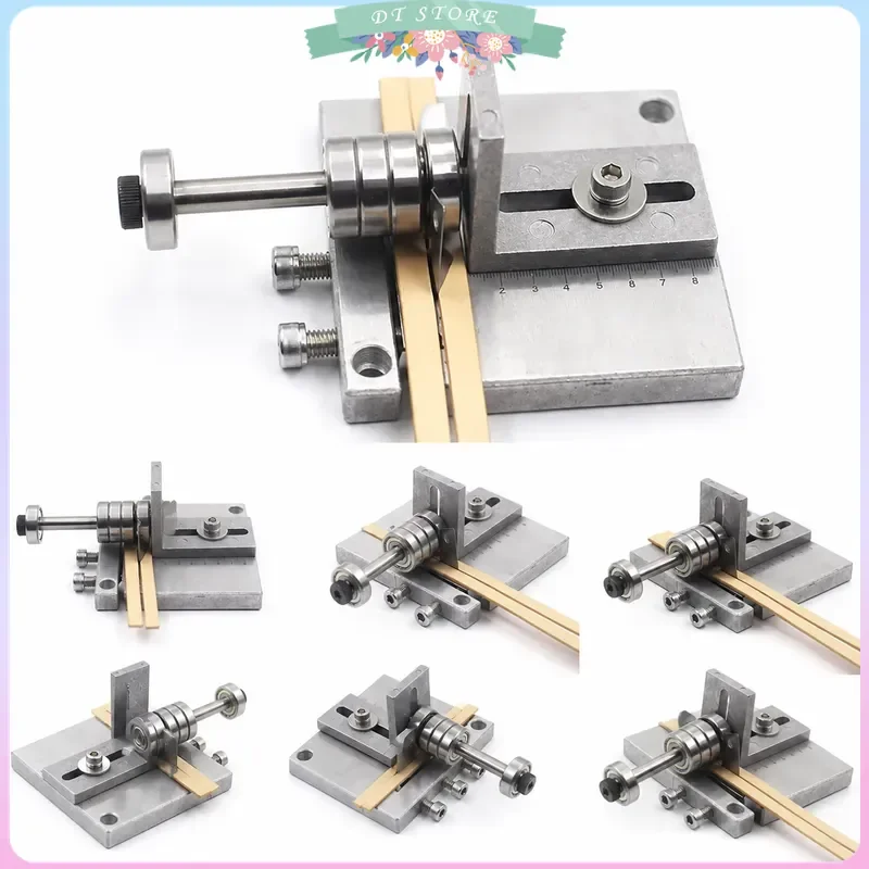 Adjustable DIY Leathercraft Belt Cutter Machine Set Stainless Steel Handmade Leather Goods Cutting Tool for Belts and Ropes