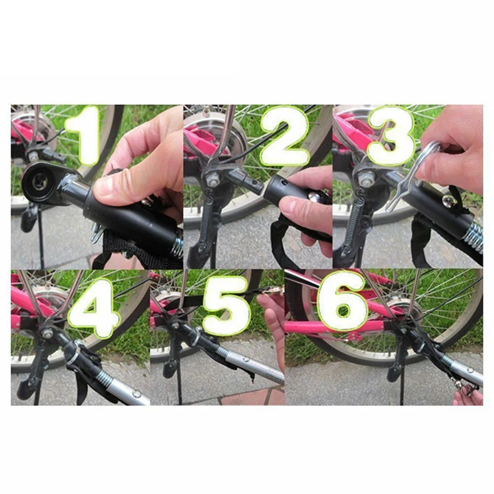 Bike Trailer Towbar Hitch Attachment Tow Bar Coupler Clutch Cycling Moped Steel Bicycle Spare Part Linker Connector