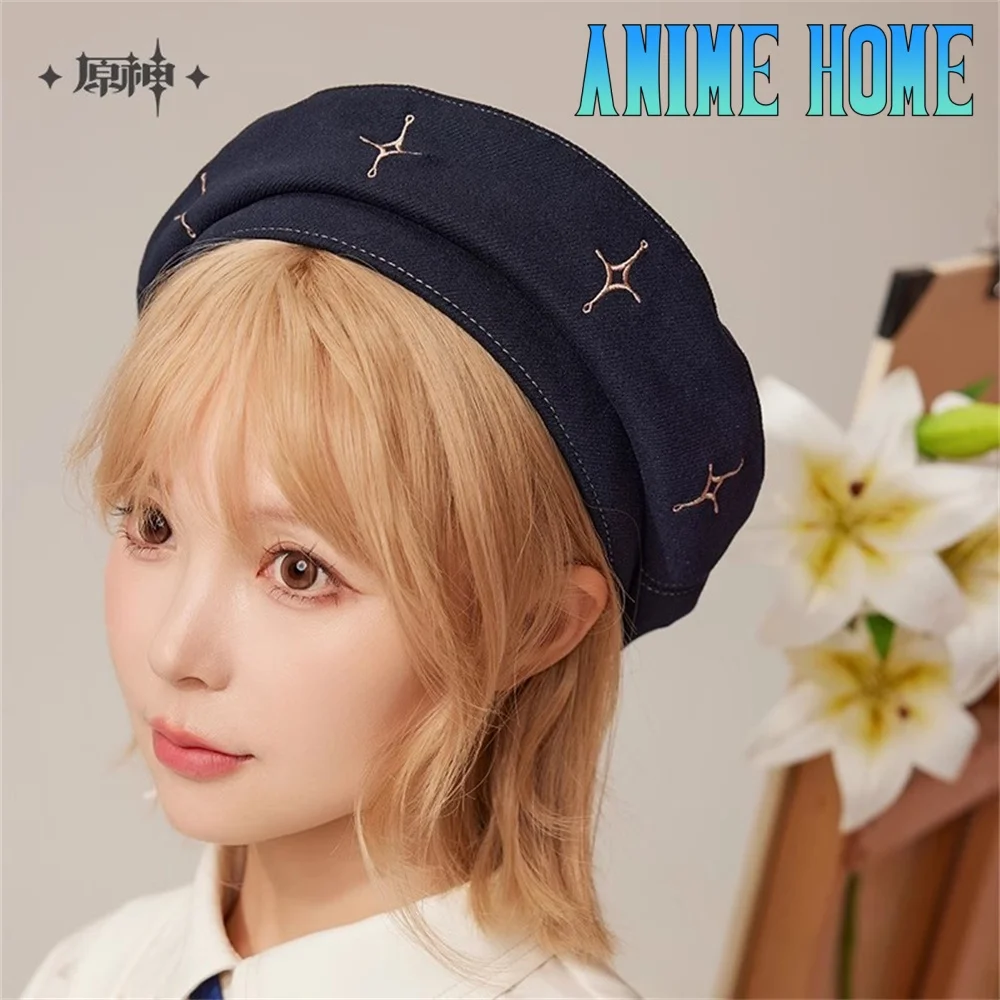 

Официальный берет Genshin Impact Albedo для женщин и мужчин, реквизит JK, шляпа, игра, косплей, подарок другу