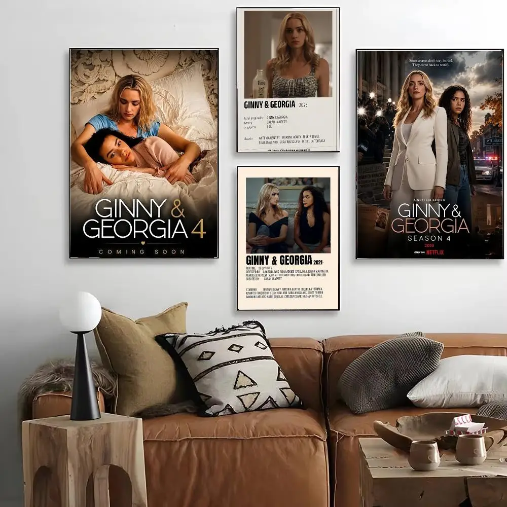 TV Series Ginny & Georgia Poster HD Art Decorative Wall Art Waterproof Home Décor for Living Room Bedroom Café Stylish Gift