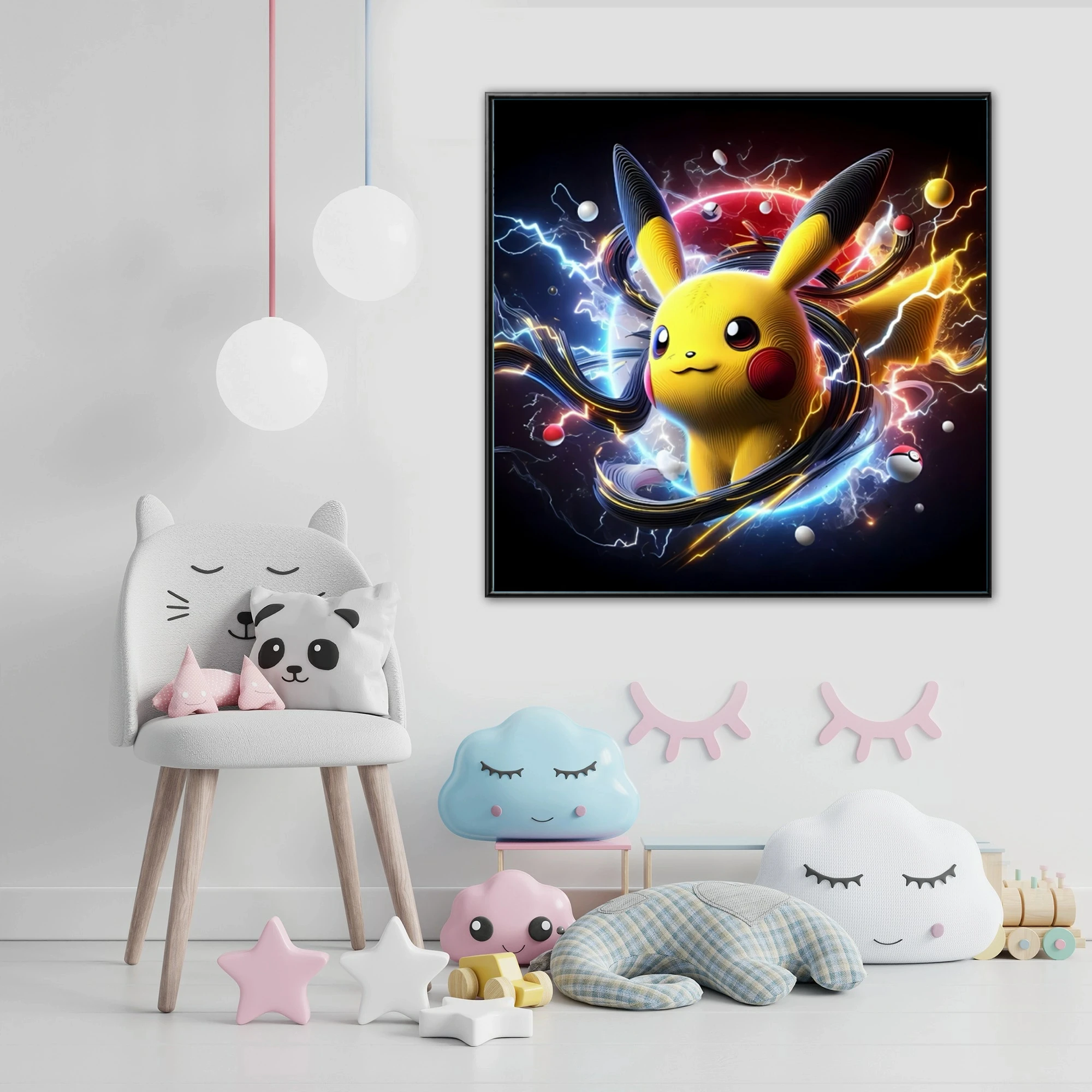 Pikachu Pokemon Cute Cartoon Diamond Painting Crafts Cross Stitch 5D DIY Art Mosaic Drawing 30x40 Home Decor New Kids Gift Hobby