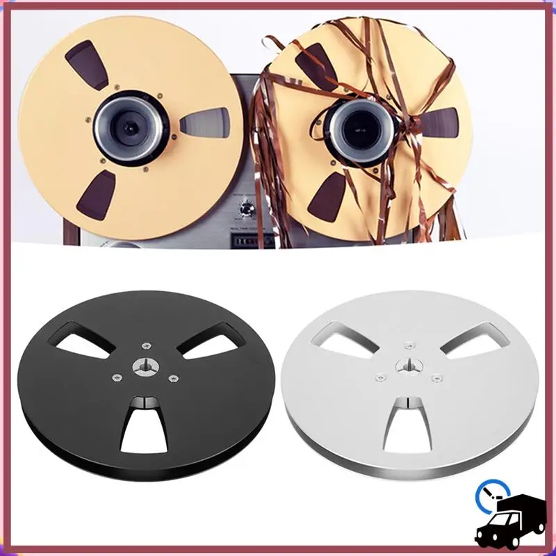 

Efficient 7 Inch Empty Tape Reel 1/4 Empty Tape Reel 3 Holes Wind Resistance Holes Open Reel Sound Takeup Reel For Recording