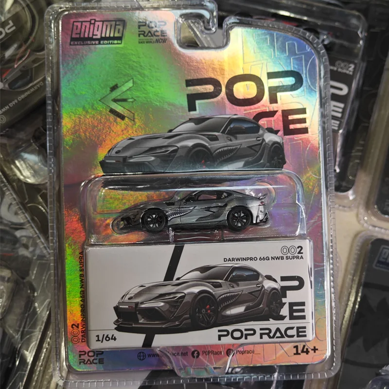 Nuovo In Magazzino Poprace 1:64 Toyota Supra Gr A90 Bocca di Squalo 66g Simulazione In Lega Modello di Auto In Miniatura Personalizzato Ragazzo Giocattolo Regali Ornamento