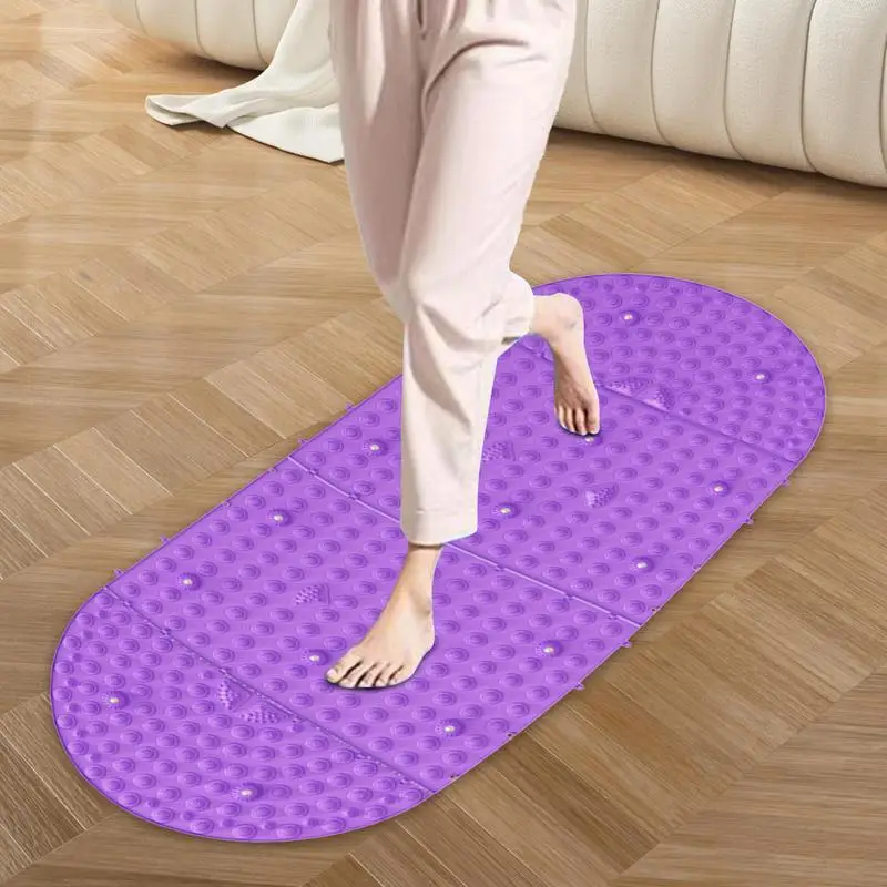 Foot Massage Stone Mat Foot Walking Mat Massage Pad Yoga And Shower Long Sitting Workers Feet Massage Mat Ergonomical Design For