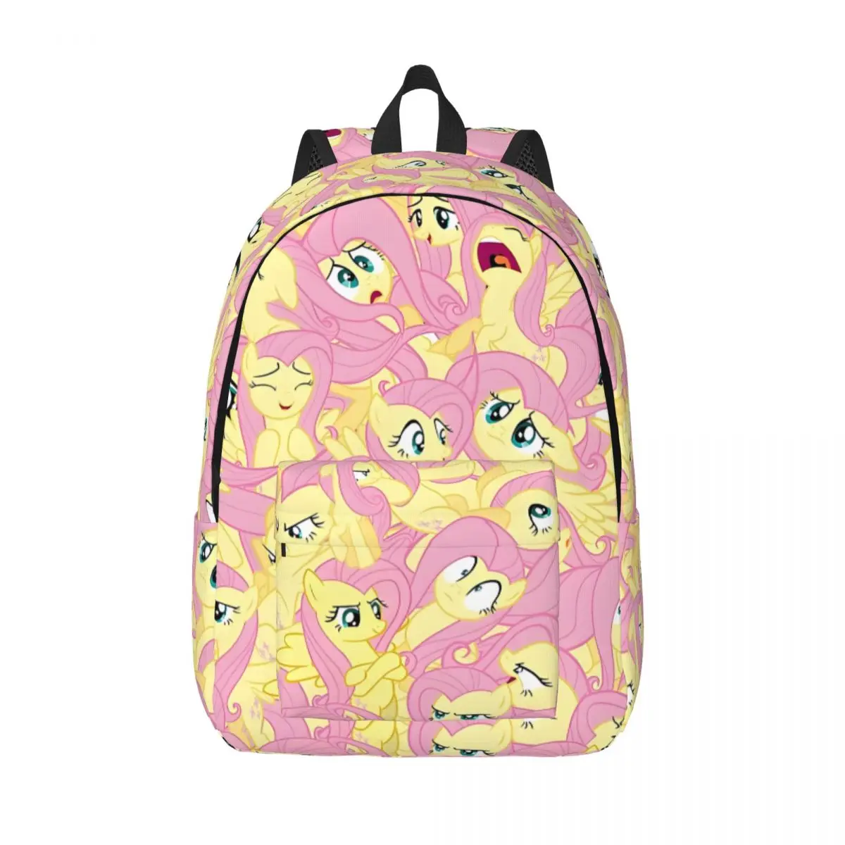 Hiking Fluttershy Mess Zipper Closure Kawaii My Little Pony Bookbag Ladies Knapsack Gift