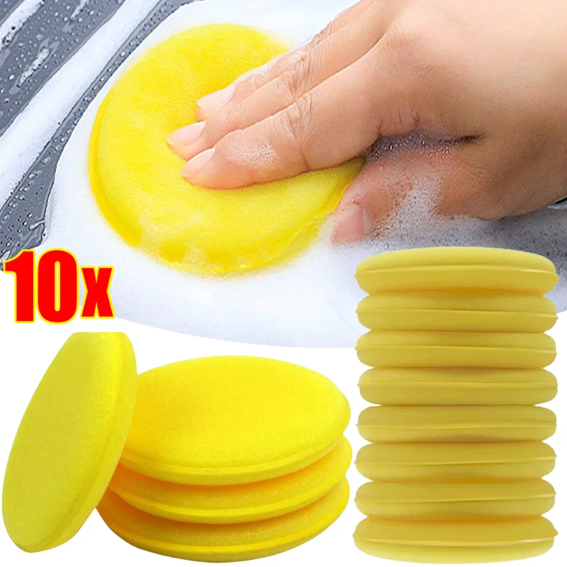 Car Waxing Foam Polish Sponges Applicator Detail Washing Pads Wax Sponge Cleaning Accessories Dust Remove Car Cleaning Tool