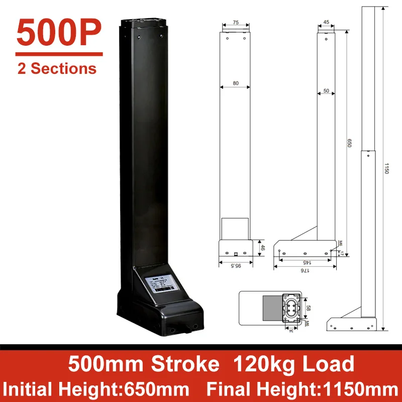 Furniture Table Legs Adjustable Height Electric Lifting Column Linear Actuator DC24V Motor Synchronous Lift System 80/120KG Load