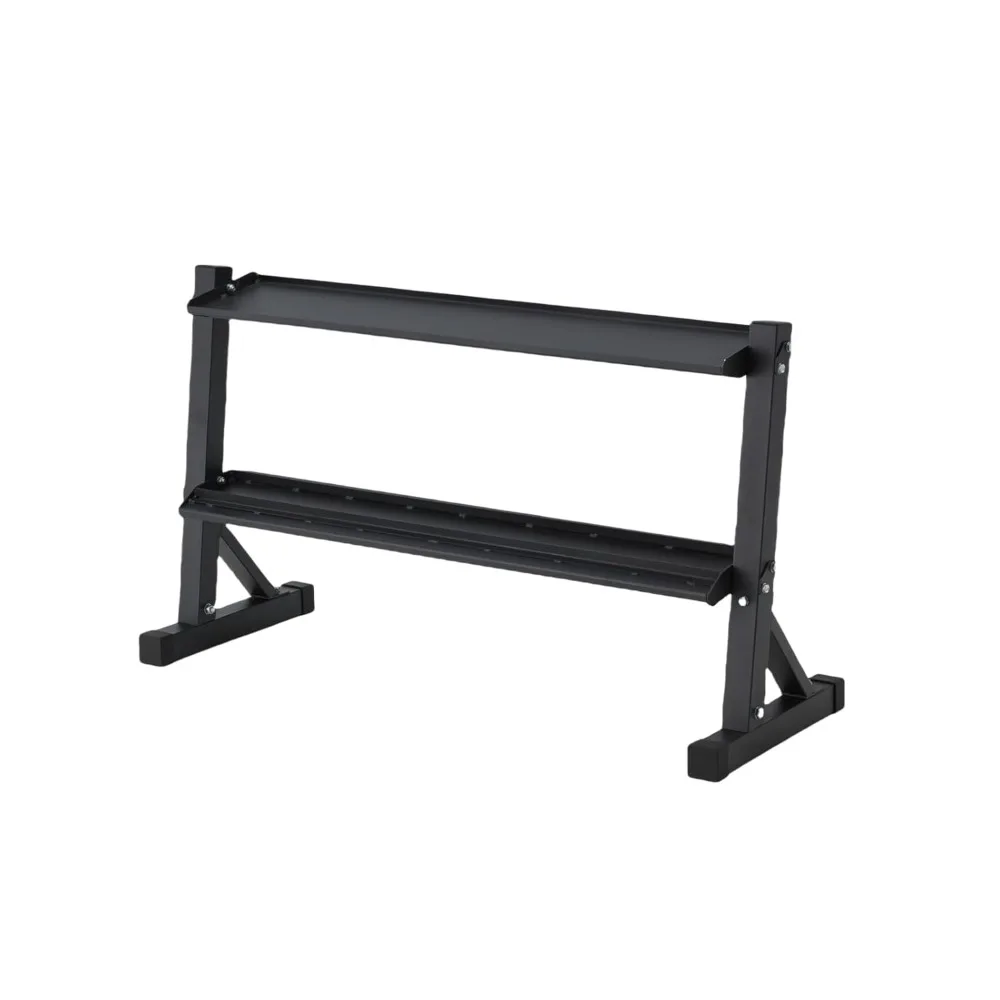 

48" Kettlebell Storage Rack, 2-Tier Dumbbell and Kettlebell Rack for Home Gym, 1000LBS Weights Storage for Free, Customized